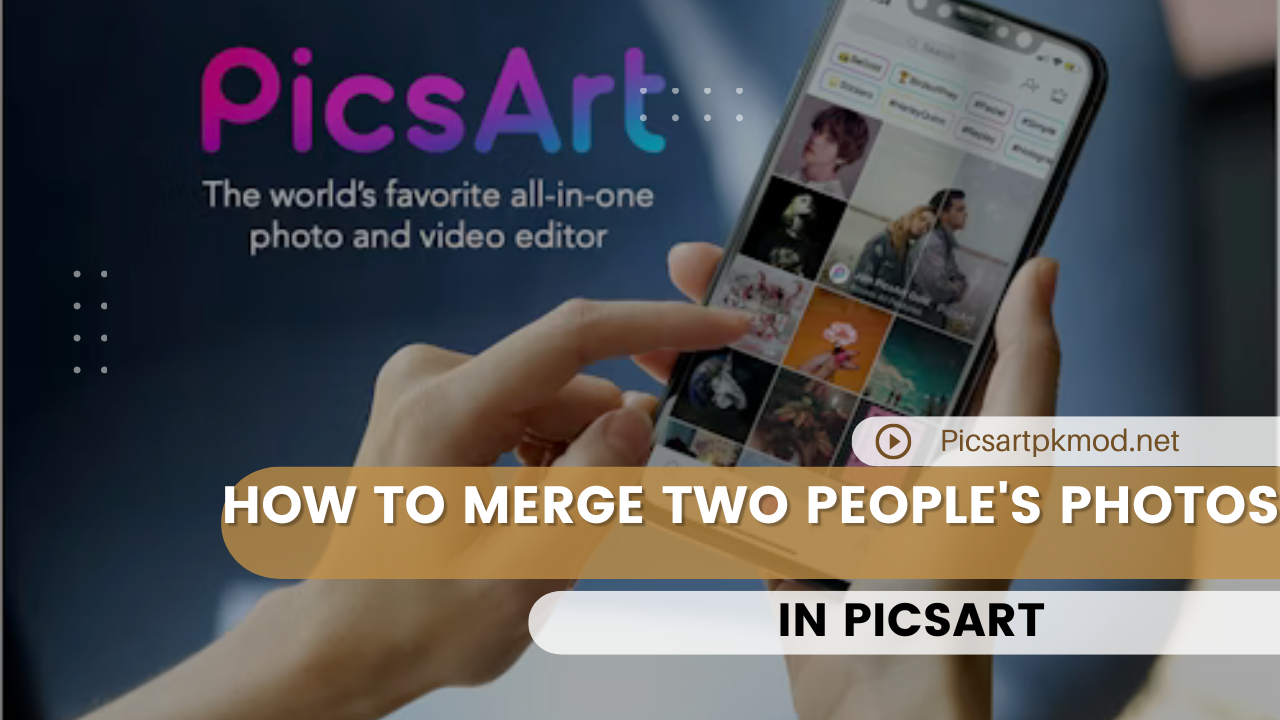 how to Merge Two People's Photos in picsart